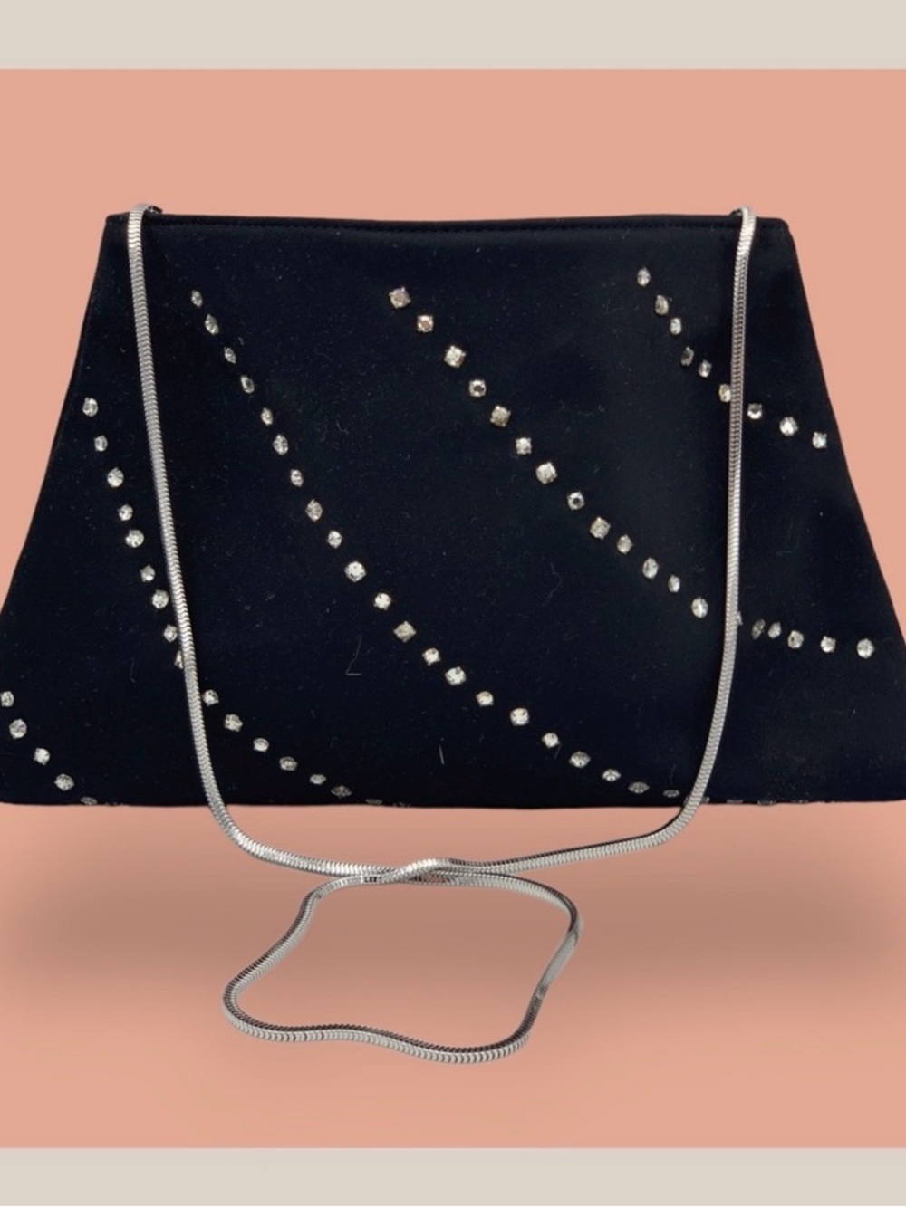 REVA Jeweled Purse - Black / Silver